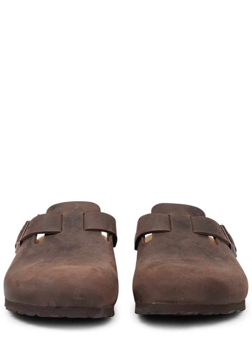 Birkenstock Adjustable Closed-Toe Sandals With Cork Footbed And Rubber Sole