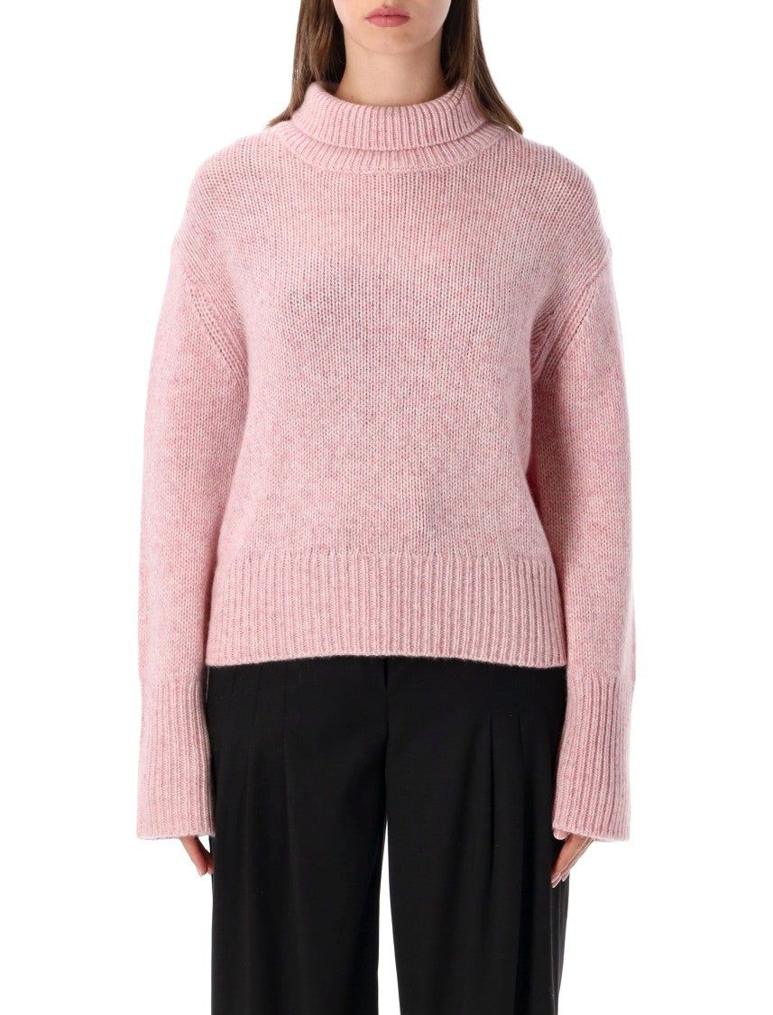 Lisa Yang Femi Relaxed High-Neck Textured Sweater