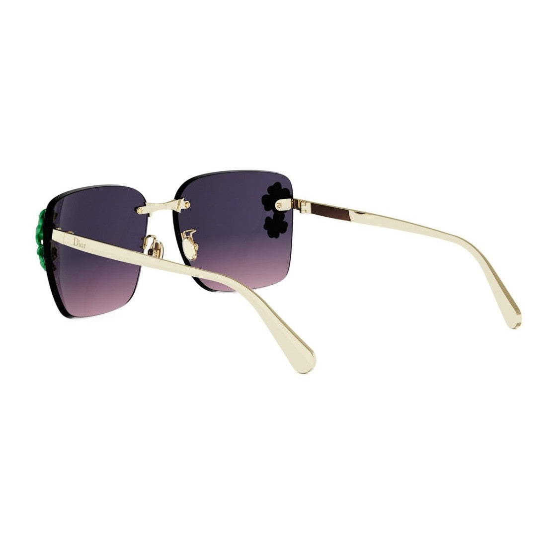 Dior Gold Diorclover Metal Sunglasses
