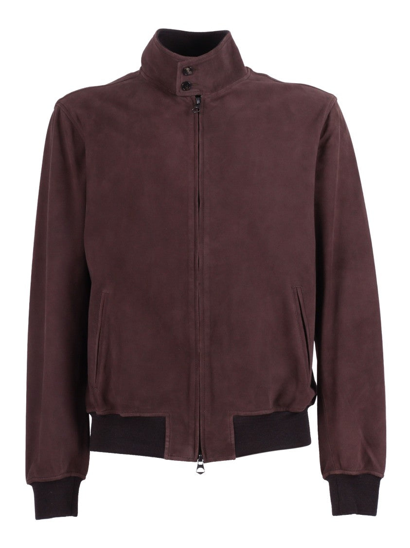 Stewart - Scettro Brown Jeff Suede Knit Casual Jacket