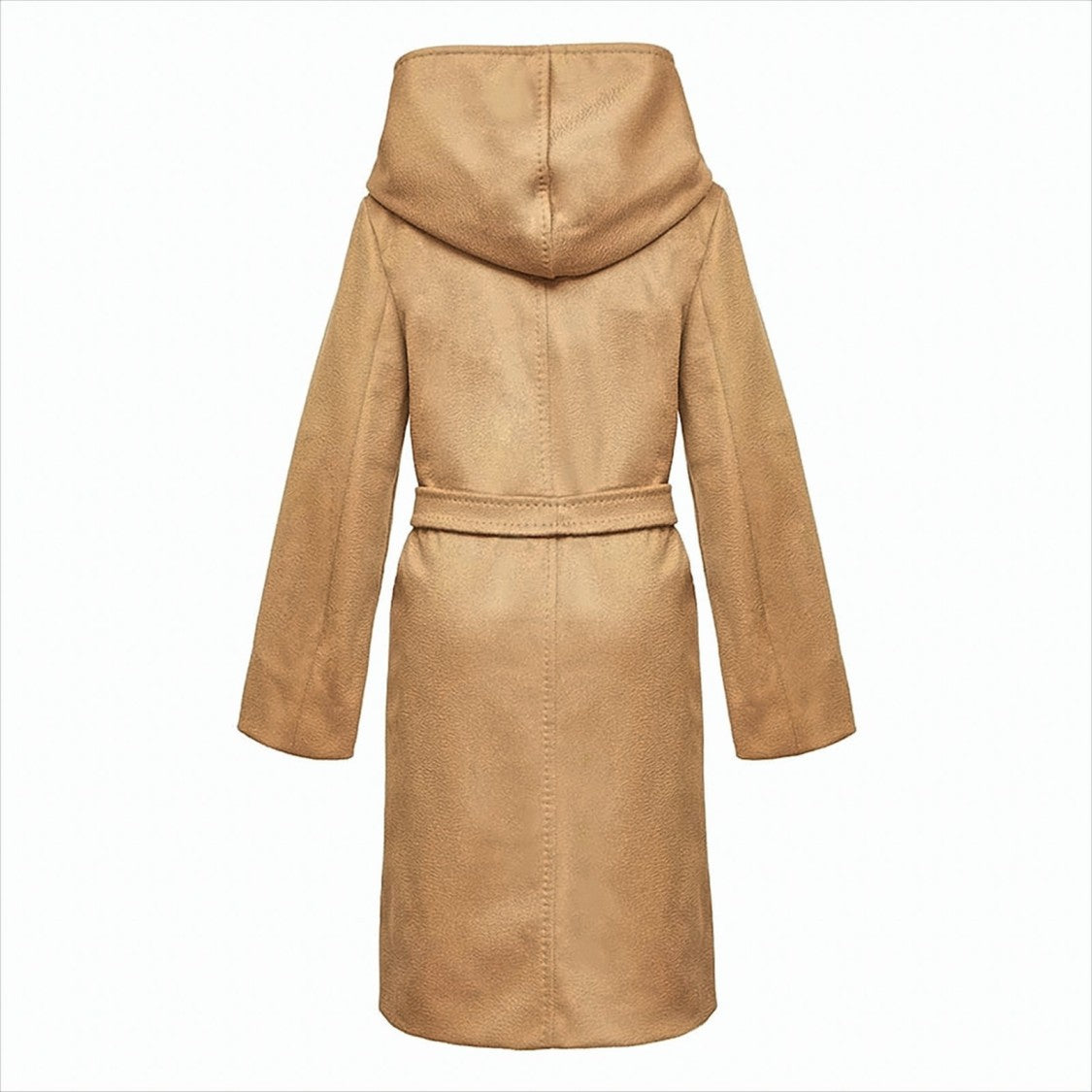 Max Mara Mid-Length Wrap Coat With Self-Tie Belt
