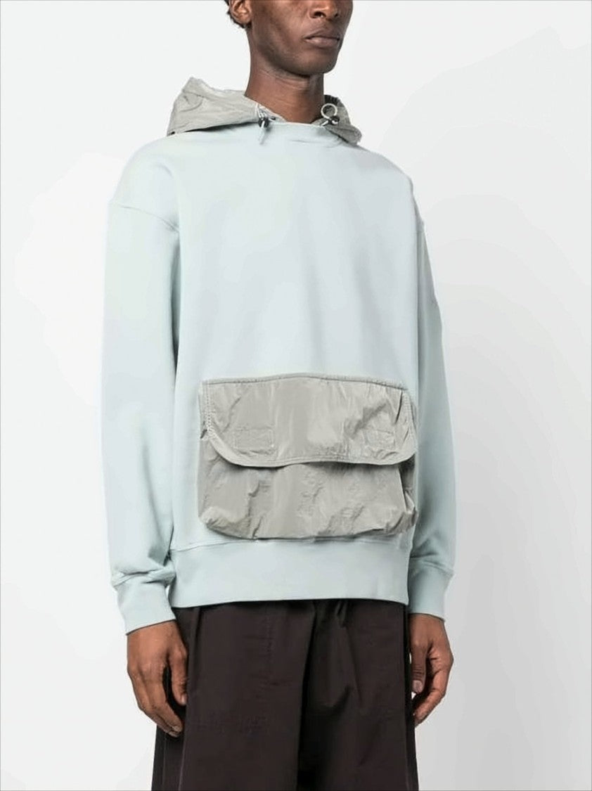 Aries Arise Light Blue Relaxed Fit Hoodie