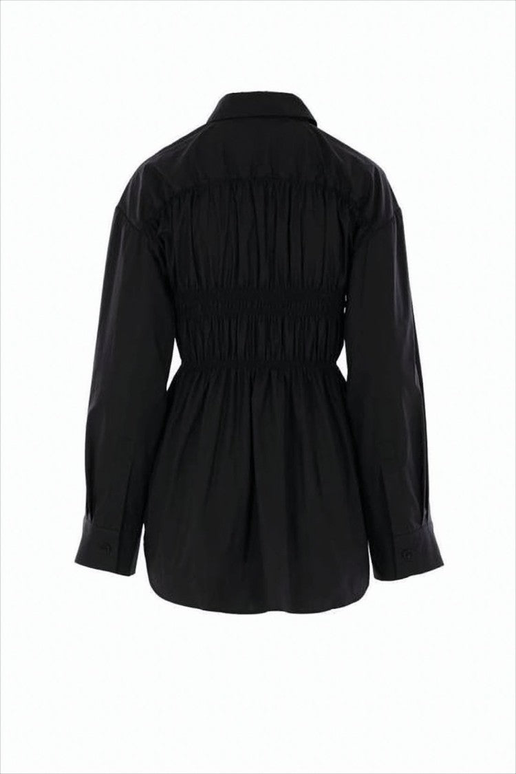 Cecilie Bahnsen Ruched Waist Blouse With Classic Collar