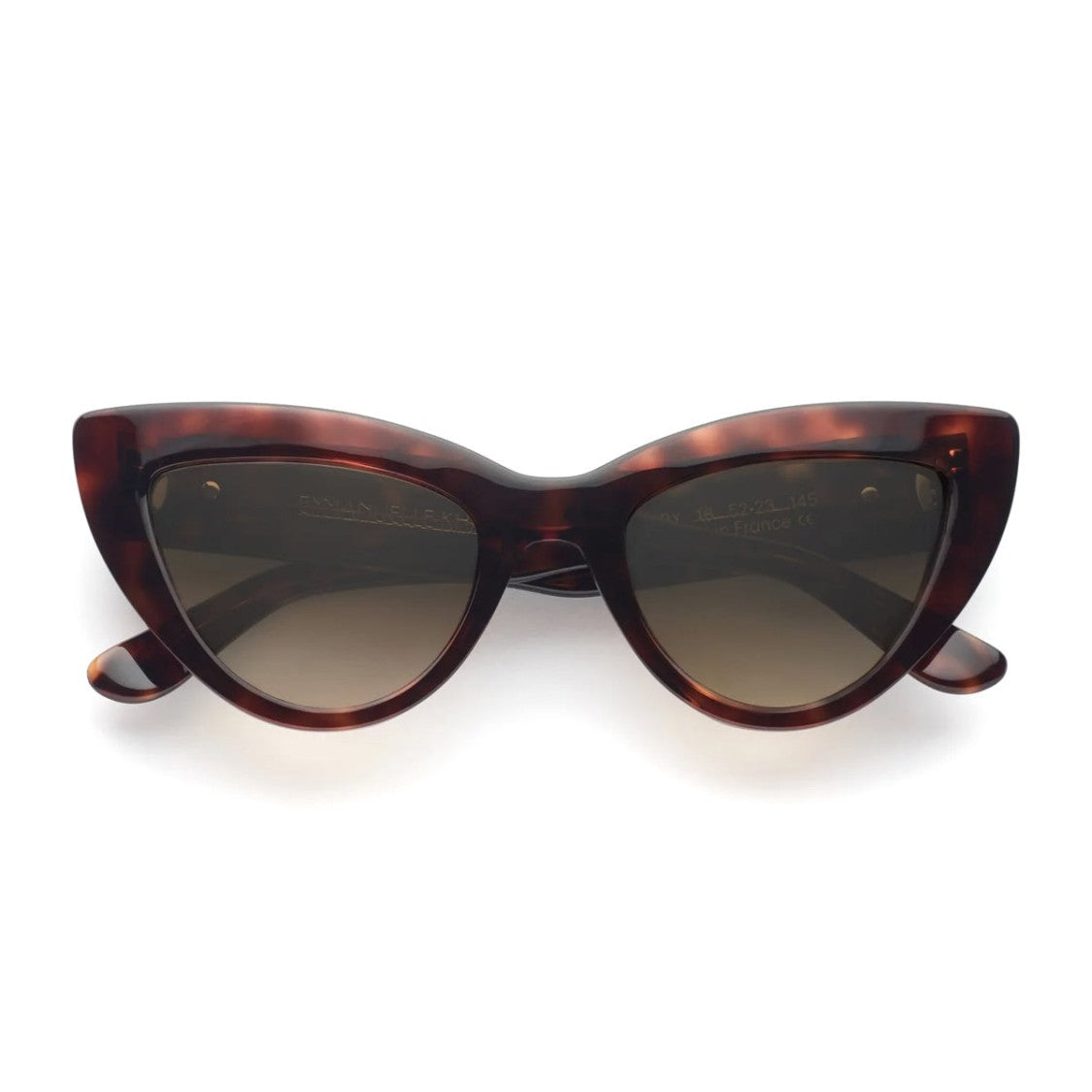 Emmanuelle Khanh Havana Cherry Cat-Eye Sunglasses