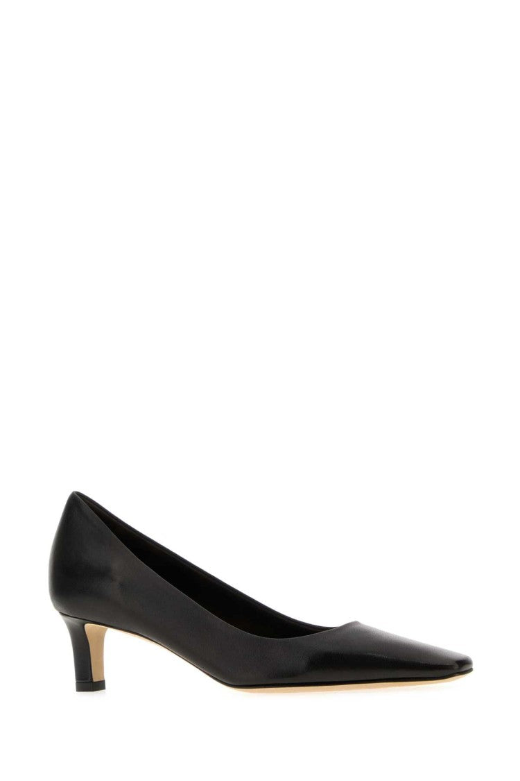 The Row Black Leather Carla 45 Pumps