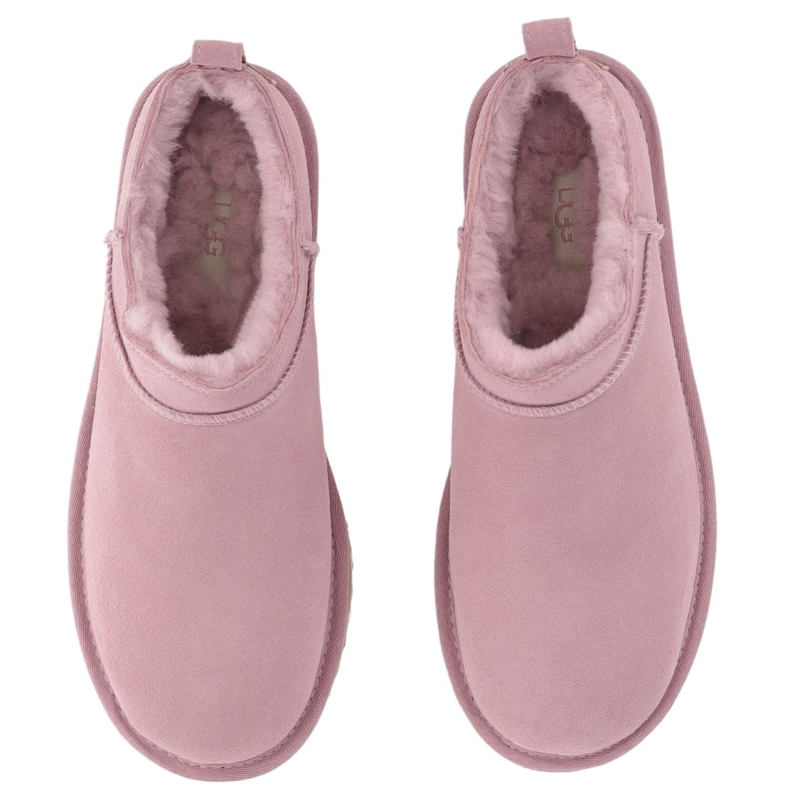 Ugg Micro Ankle Boots With Soft Suede Exterior And Round Toe Design