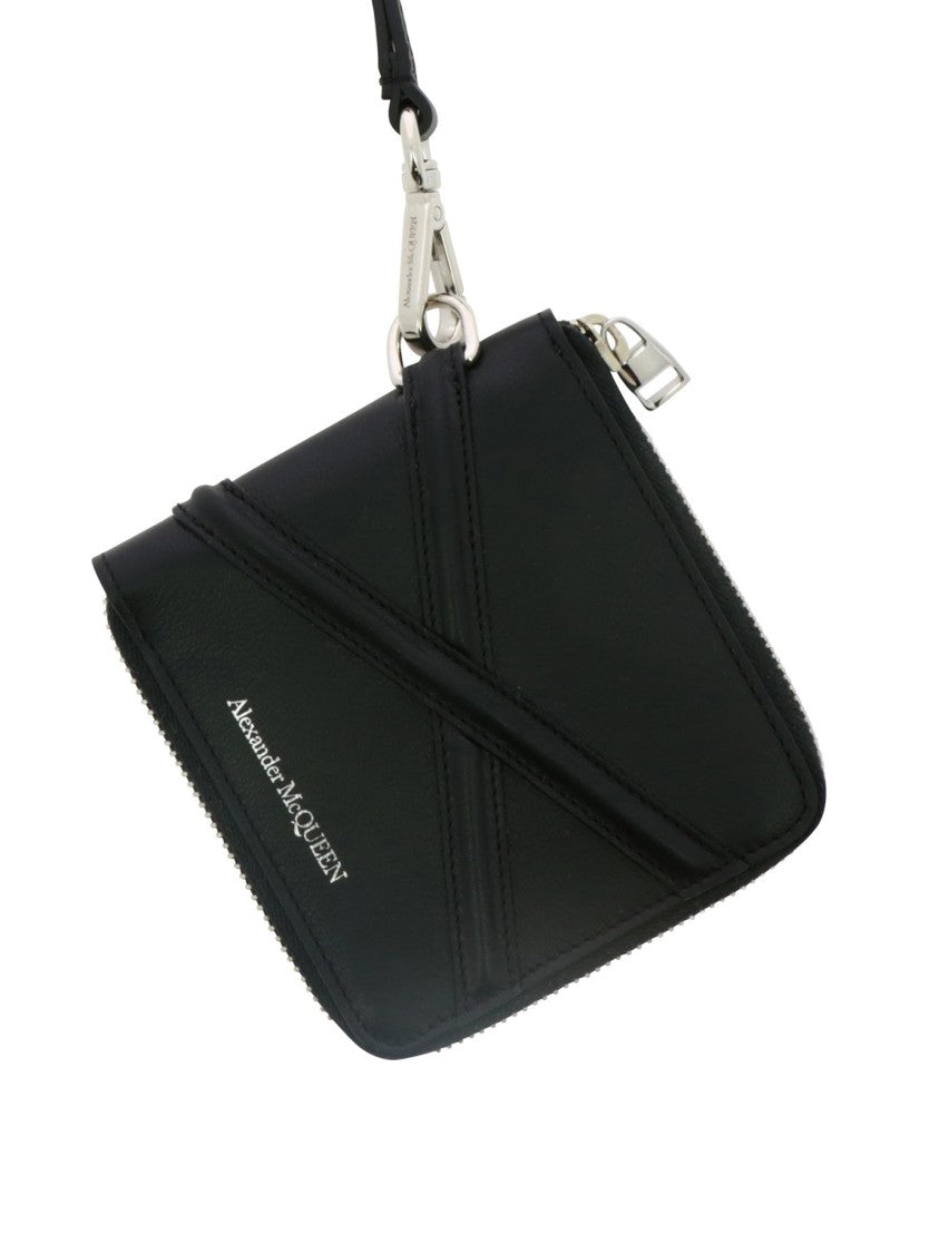 Alexander Mcqueen Black Calf Leather Wallet