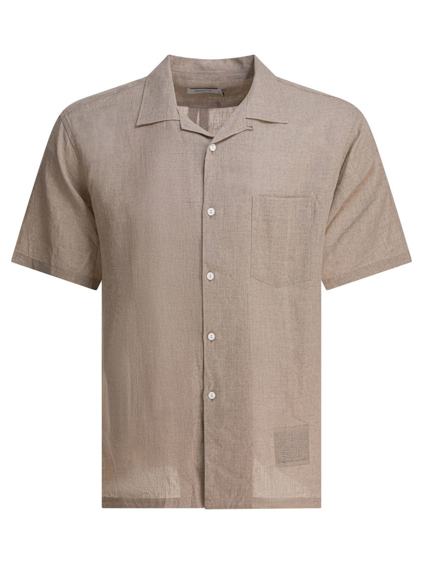 Nonnative Lightweight Linen Shirt With Classic Collar