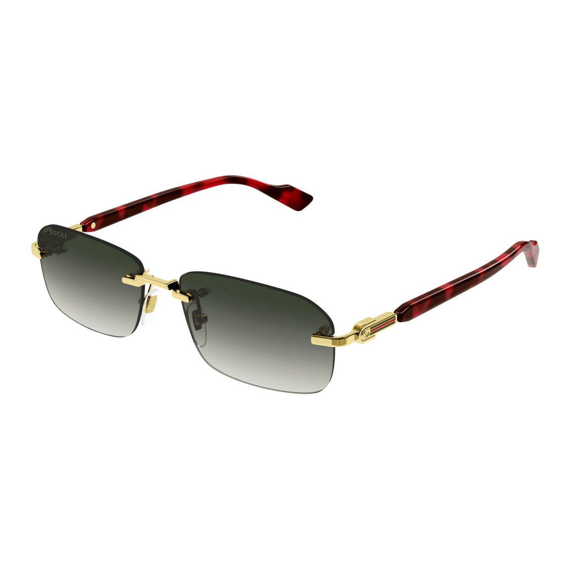 Gucci Gg1221s Rimless Rectangular Sunglasses