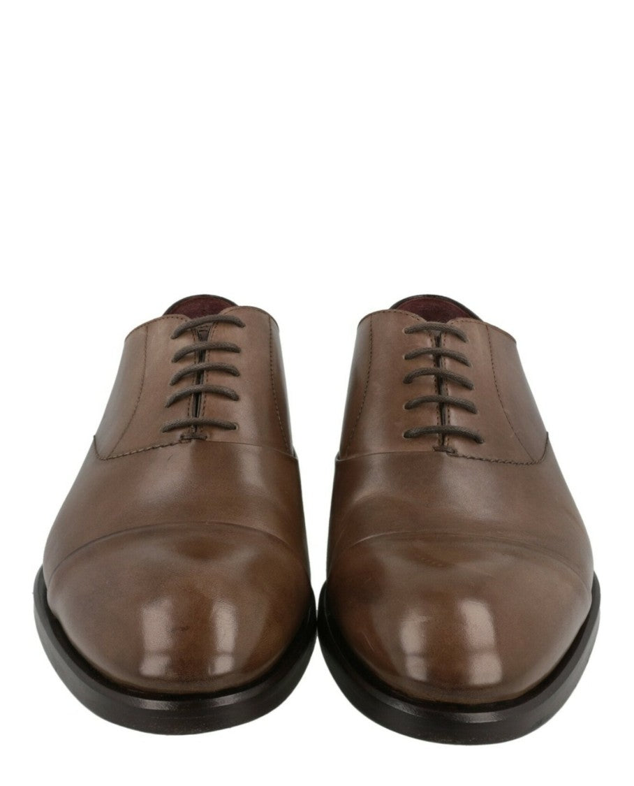 Brioni Vitello Leather Oxfords