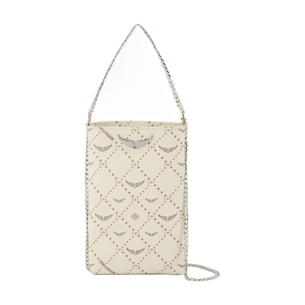 Zadig & Voltaire Rock Phone Pouch - Leather - White