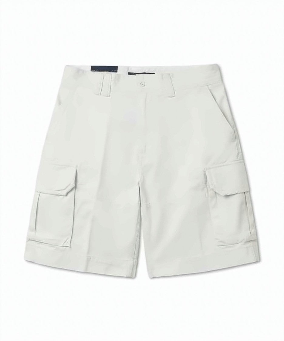 Polo Ralph Lauren Minimalist White Cargo Shorts With Functional Pockets