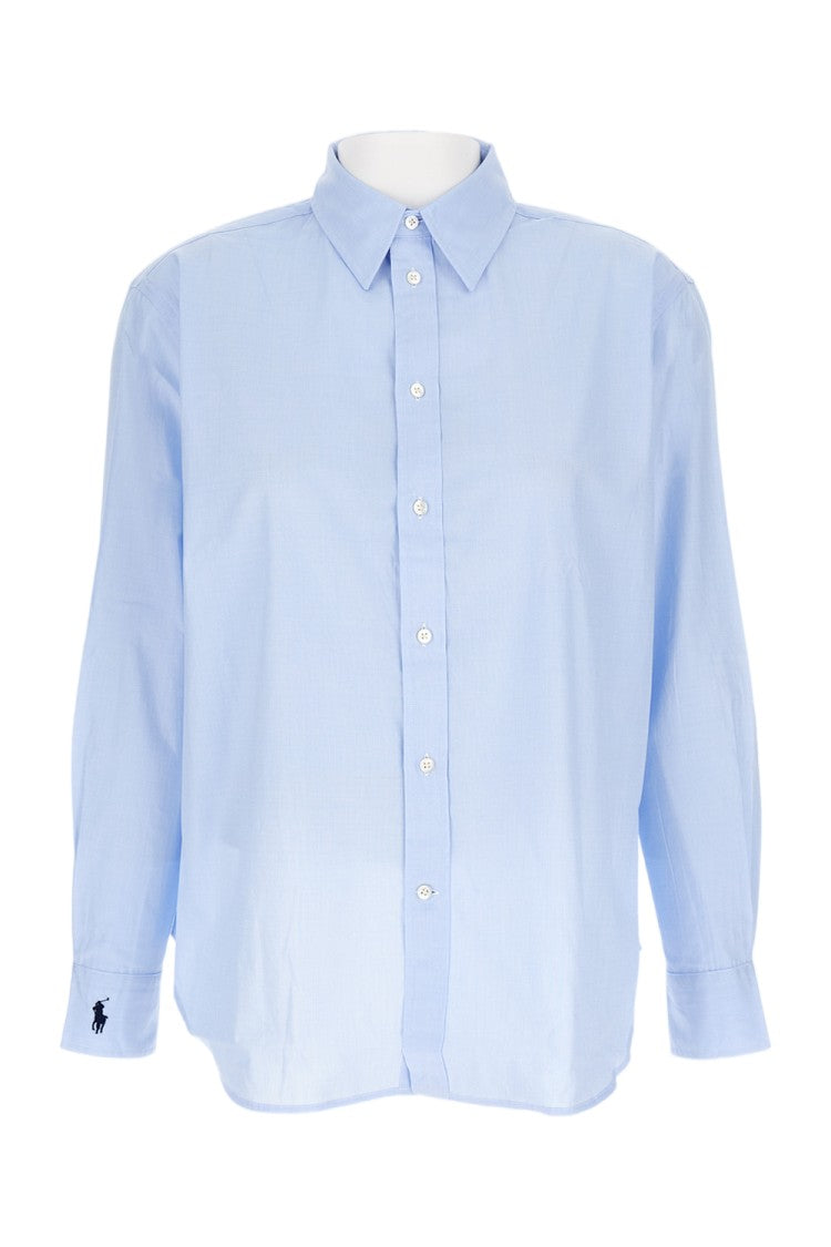 Polo Ralph Lauren Light Blue Poplin Cotton Shirt