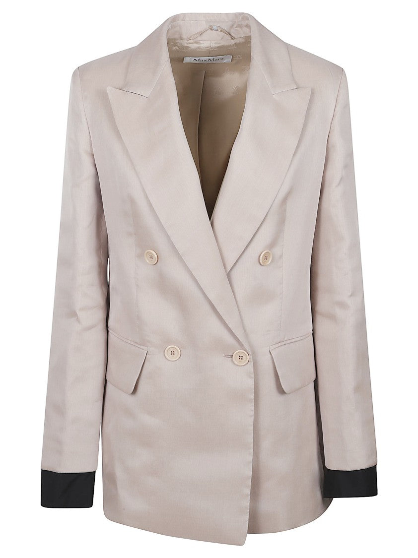 Max Mara Tailored Double-Breasted Blazer With Wide Lapels