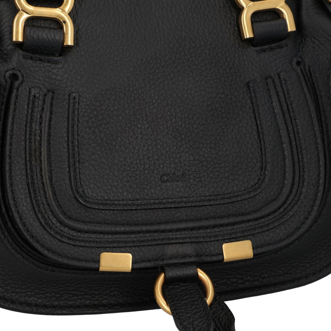 Chloé Marcie Mini Double Carry Bag Black