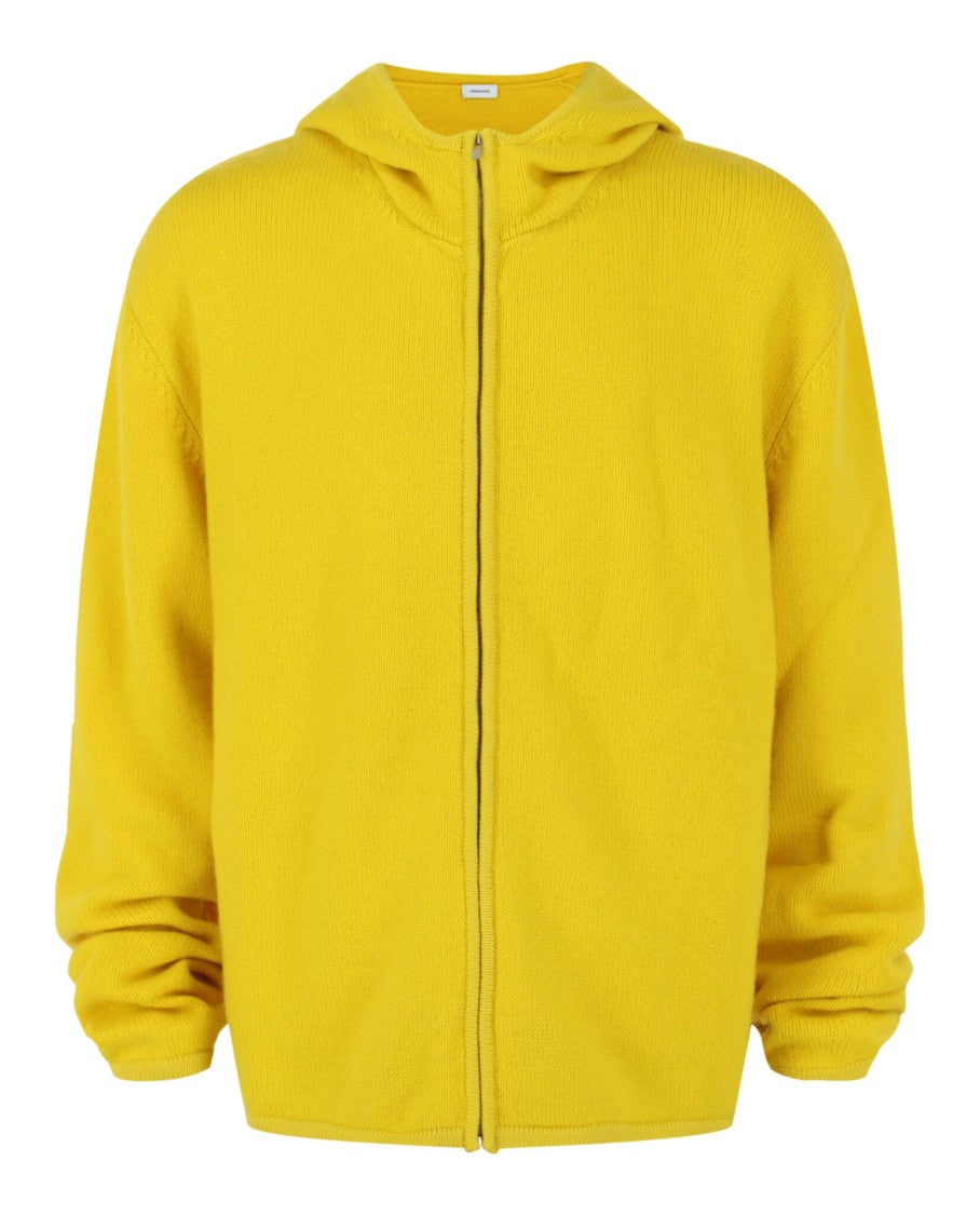 Ferragamo Cashmere Blend Zip-Up Hooded Sweatshirt