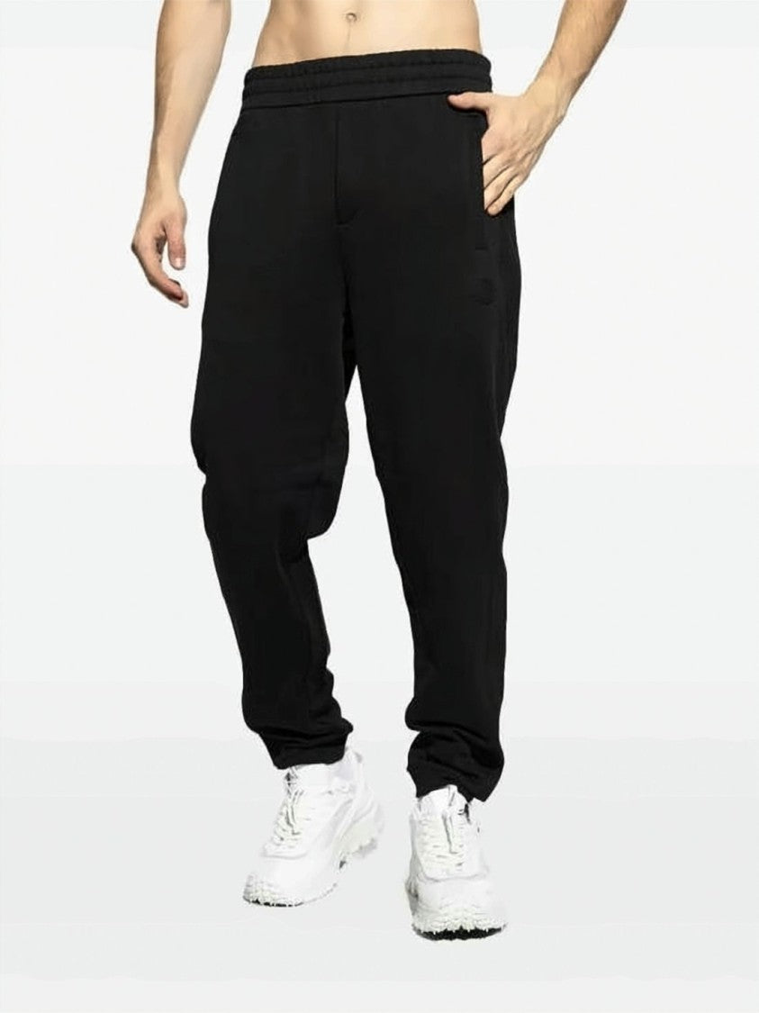 Moncler Relaxed Fit Cotton Sweatpants With Logo Patch