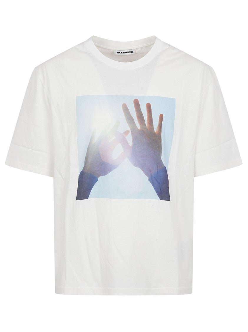 Jil Sander Oversized Printed Cotton T-Shirt