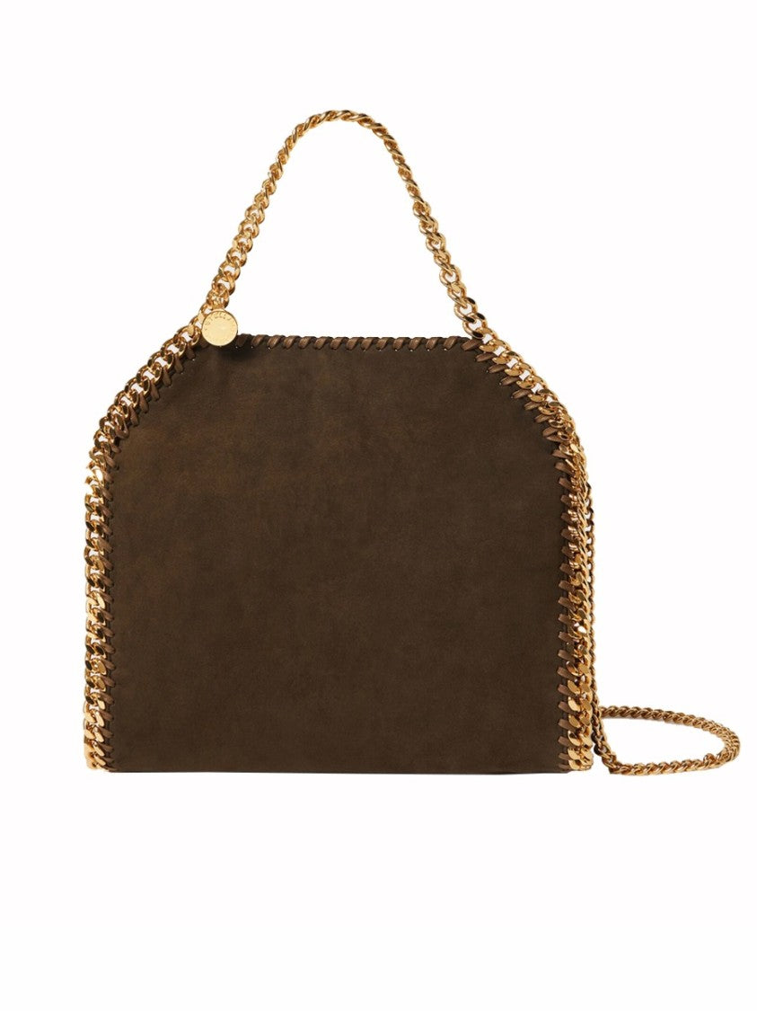 Stella Mccartney Neutral Falabella Mini Chain Trim Handbag