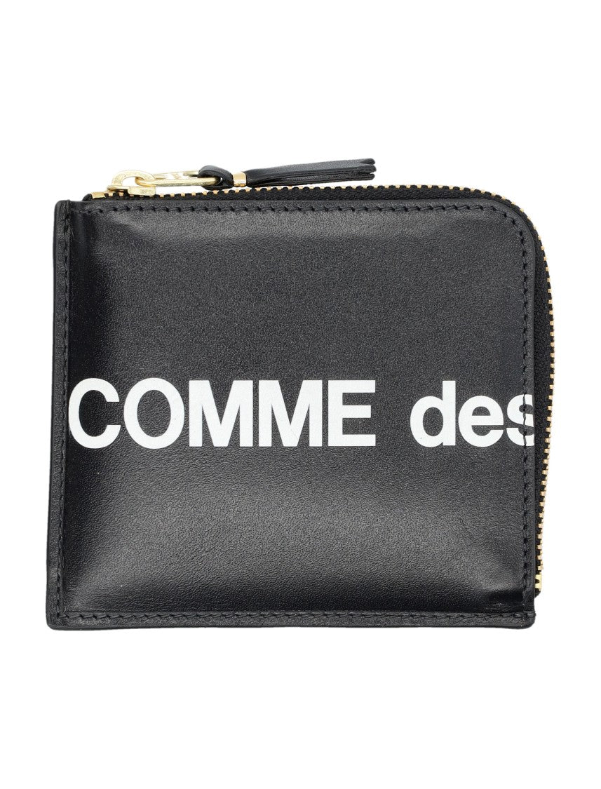 Comme Des Garçons Huge Logo Small Zip Wallet