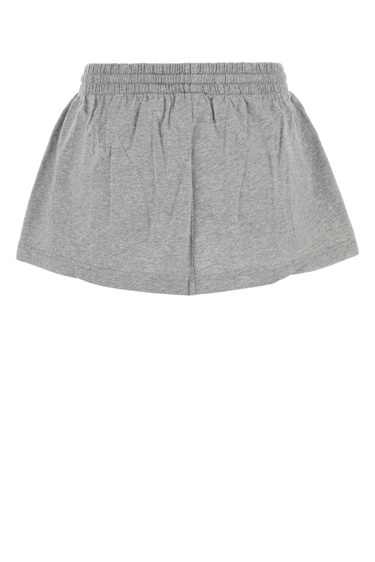 Balenciaga Grey Cotton Mini Skirt