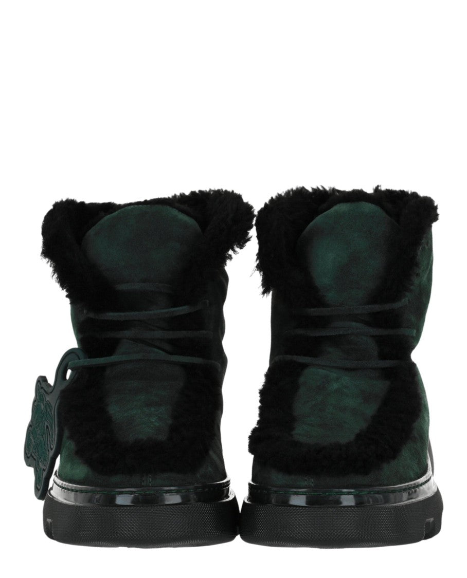 Burberry Creeper Shearling Boots