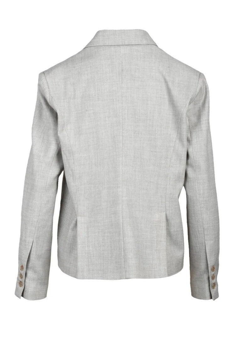 A.M.Couture Double-Breasted Jacket - Beige