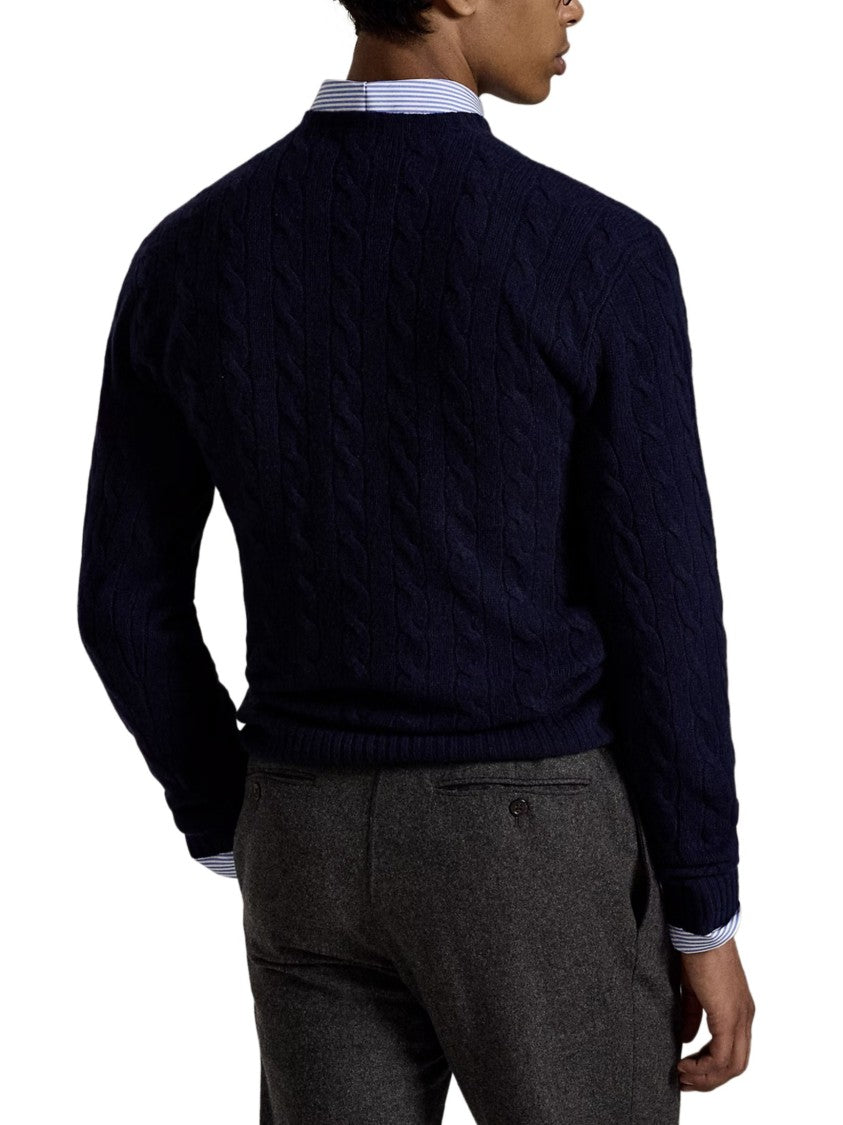 Polo Ralph Lauren Classic Cable Knit Long-Sleeve Pullover Sweater