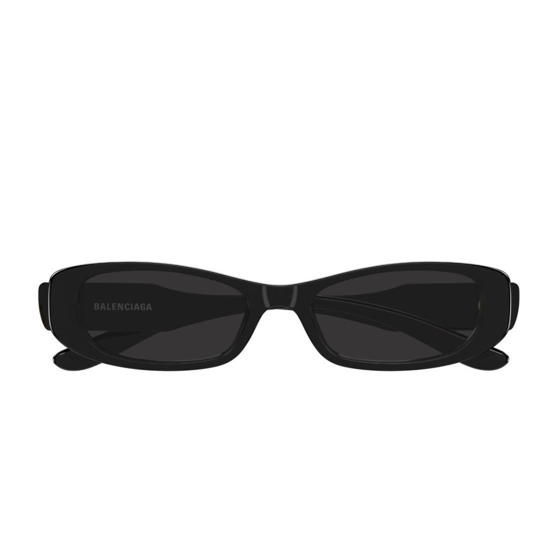 Balenciaga Everyday Rectangular Black Recycled Acetate Sunglasses