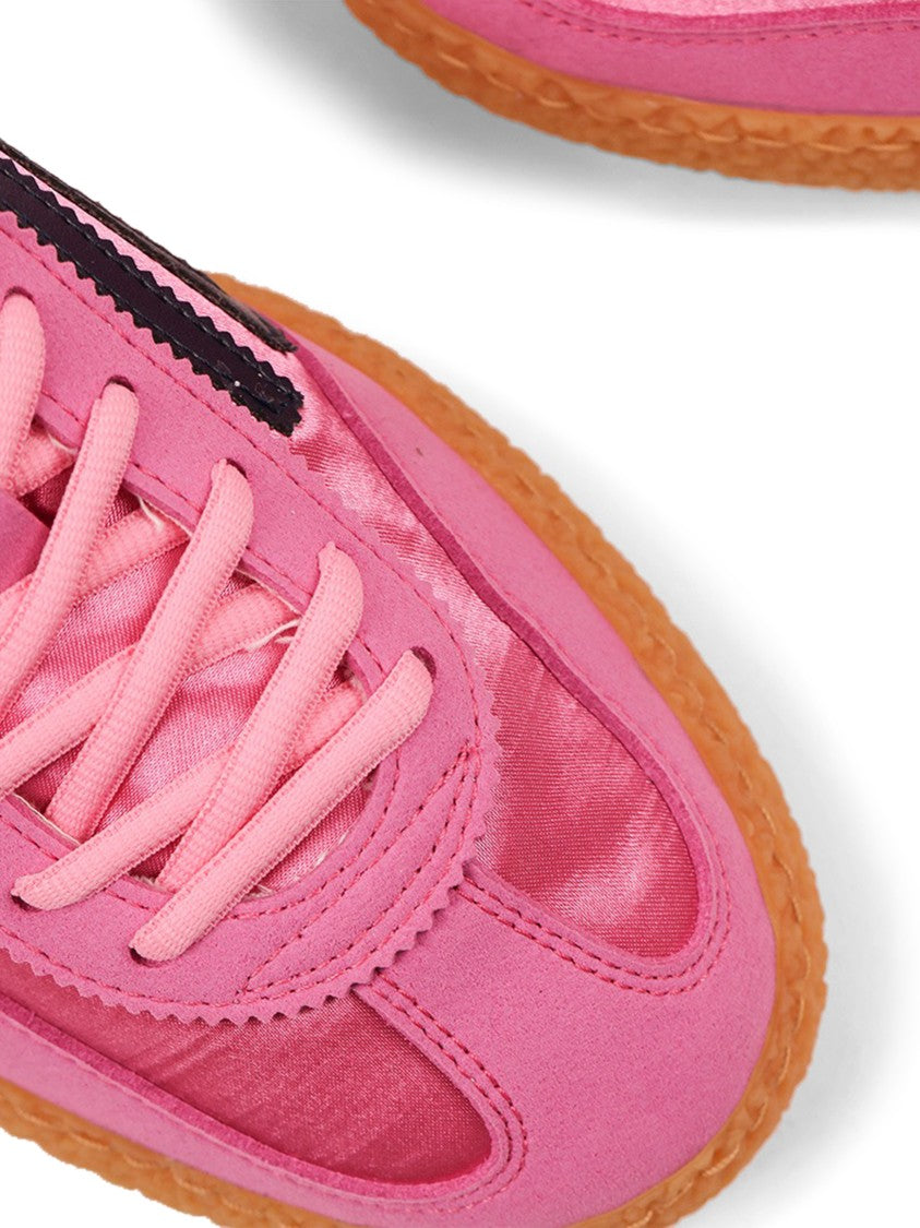 Puraai Vibrant Pink Sneakers With Textured Upper