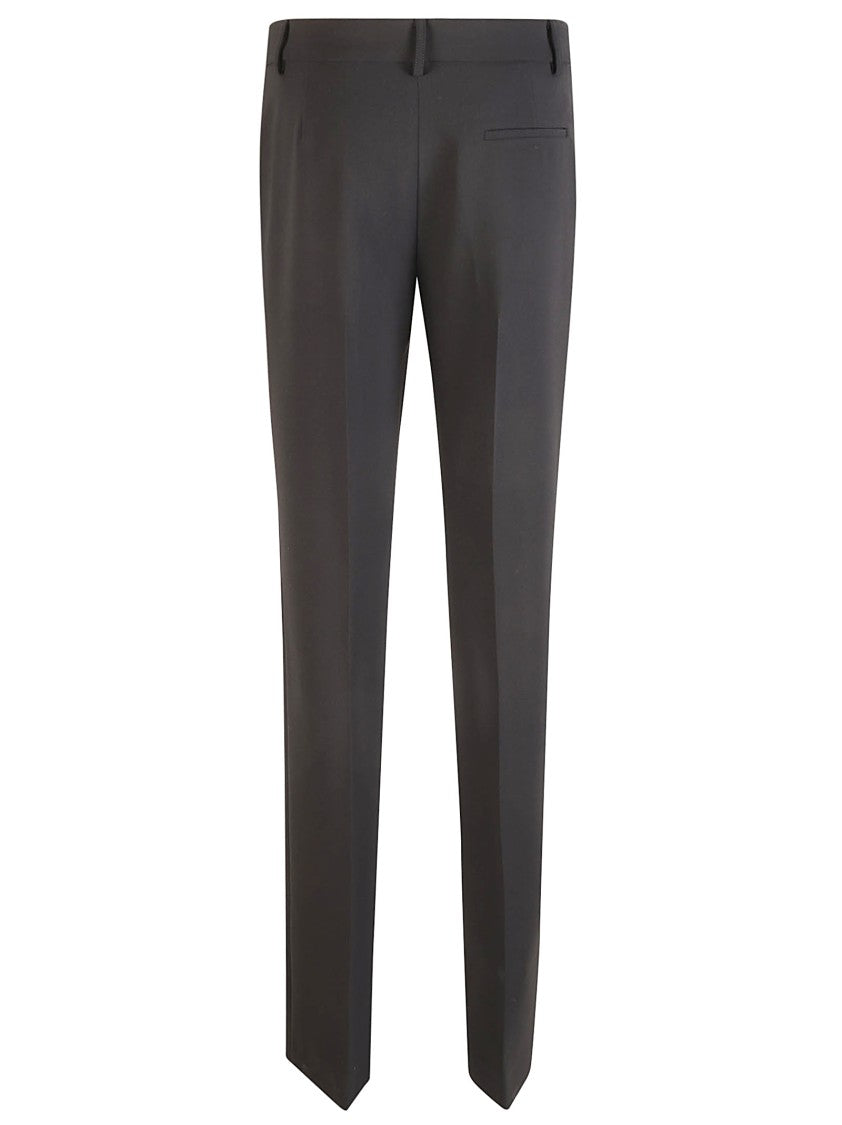 Moschino Tailored Black Trousers With Classic Waistband