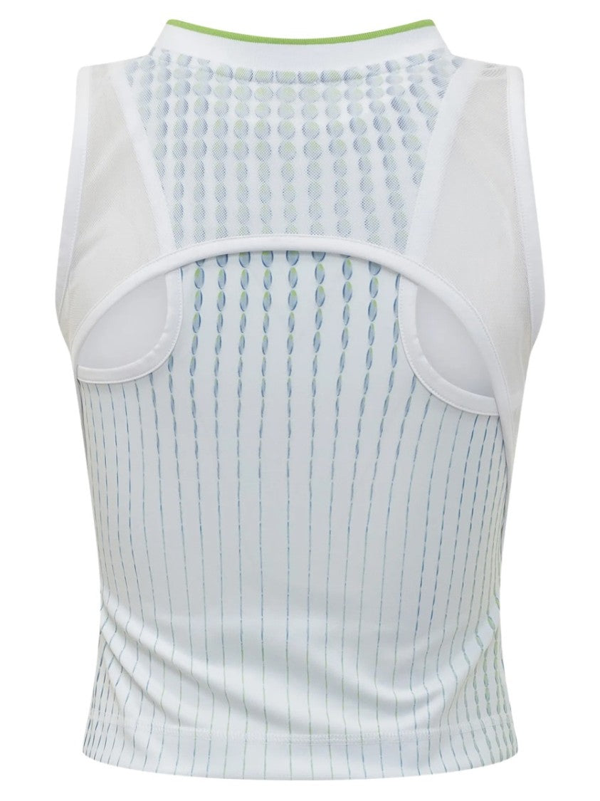 Casablanca White Gradient Dot Pattern Fitted Tank Top