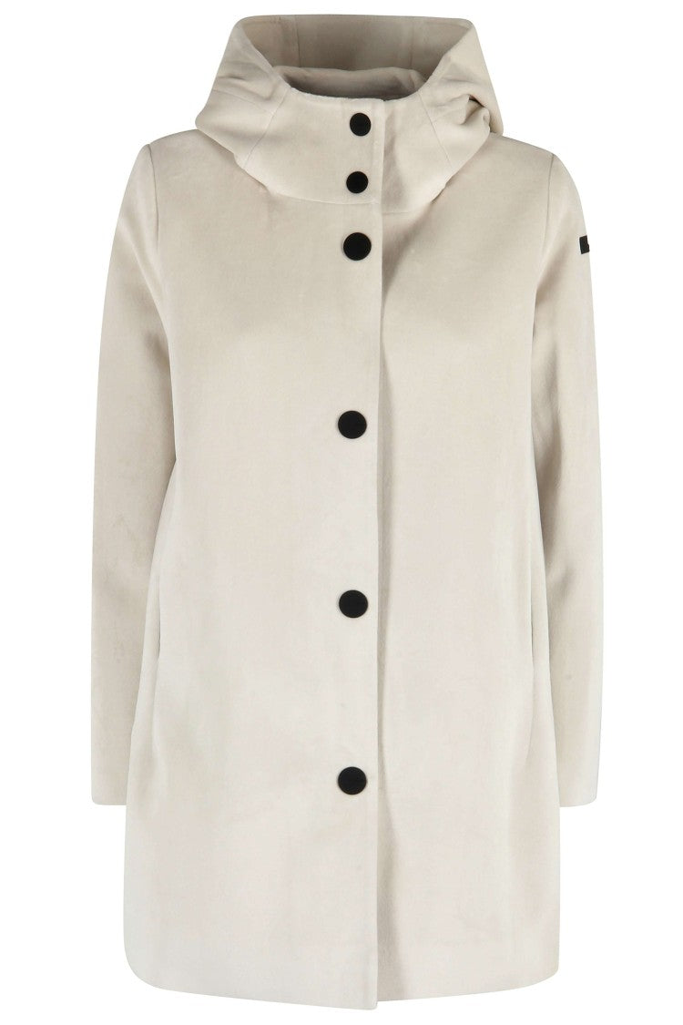 Rrd Velour Neo Hooded Parka Coat