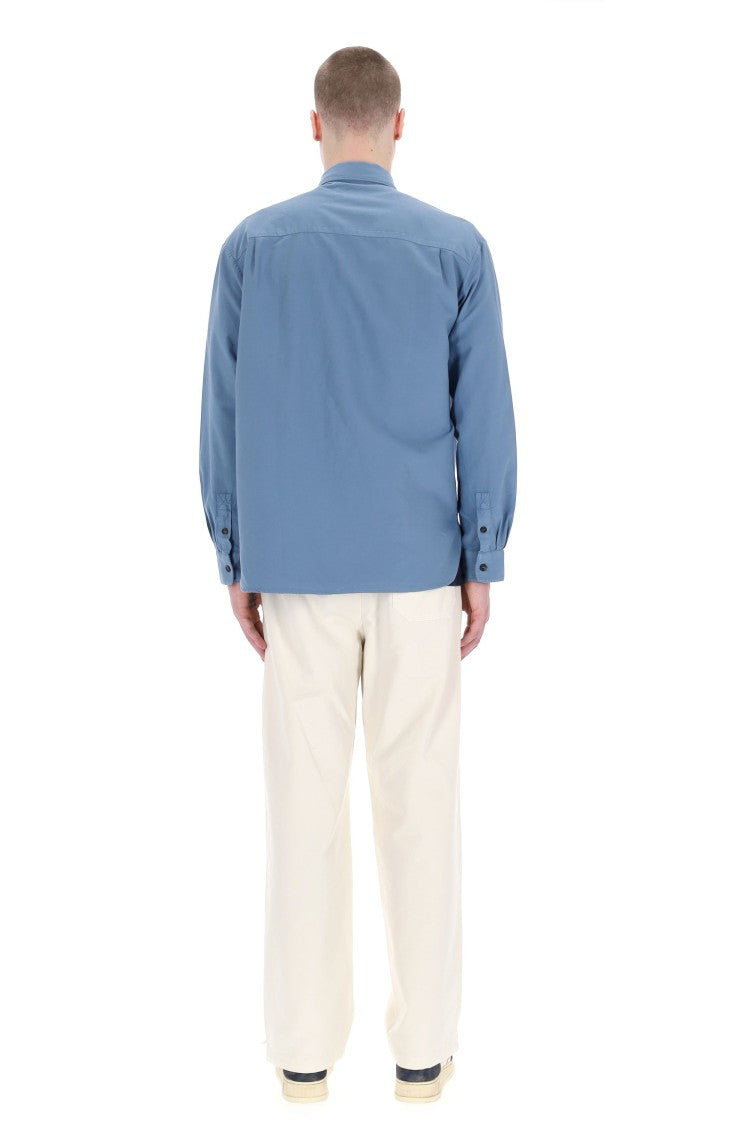 A.P.C. Cotton Button-Down Shirt With Pocket
