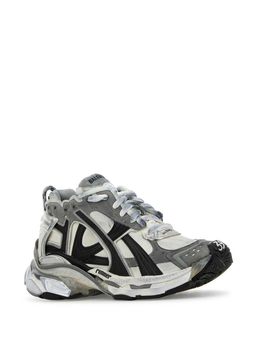 Balenciaga Runner Grey Nylon Chunky Sneakers