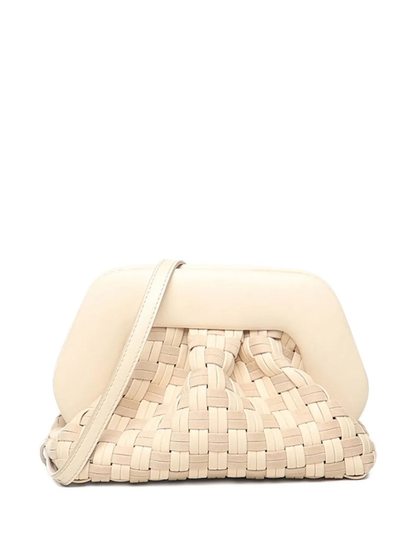 Themoirè Structured Neutrals Bag With Minimalist Design
