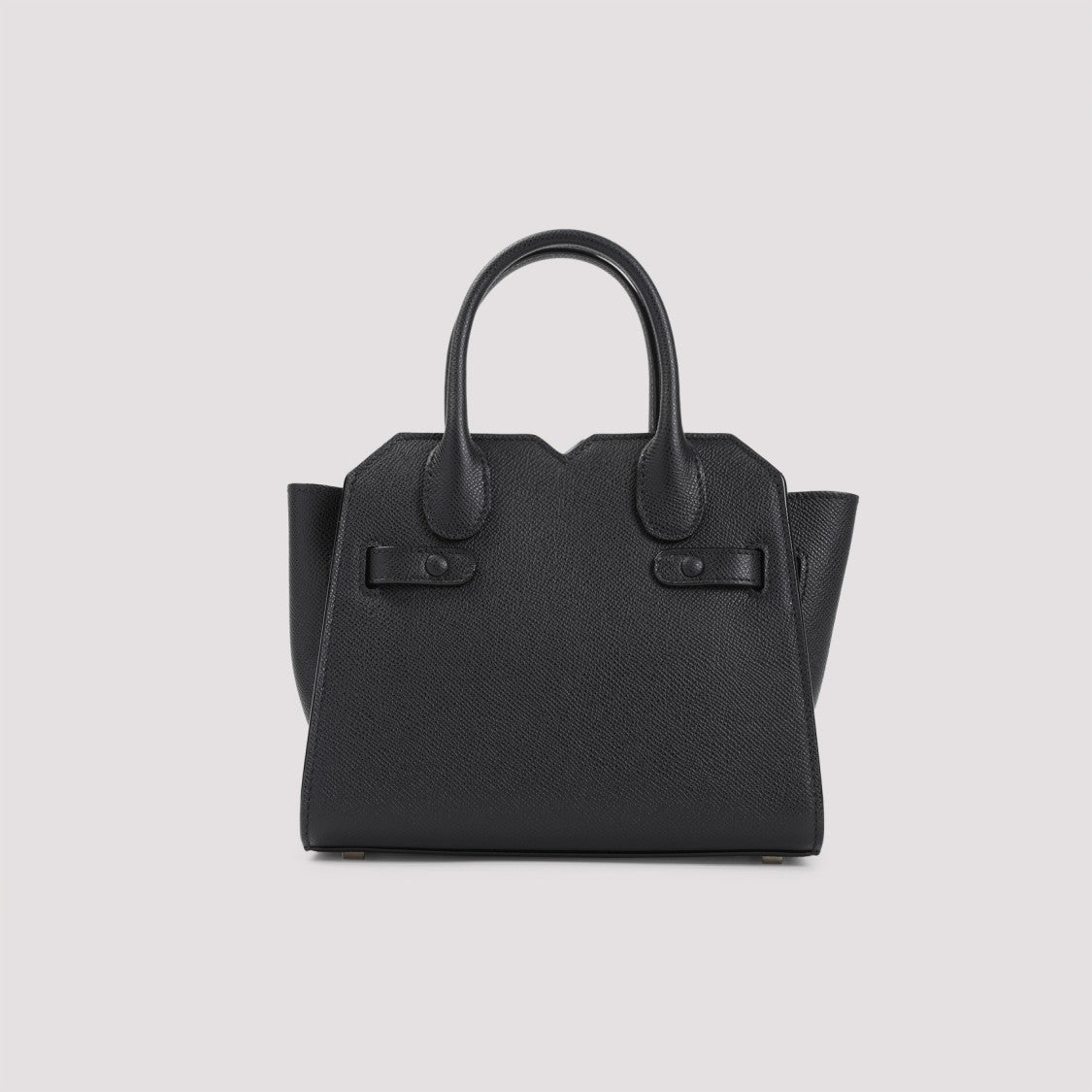 Valextra Black Calf Leather Milano Micro Bag