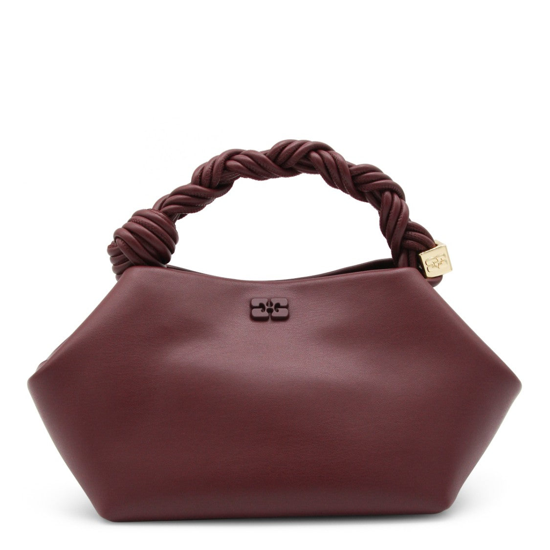 Ganni Burgundy Top Handle Bag
