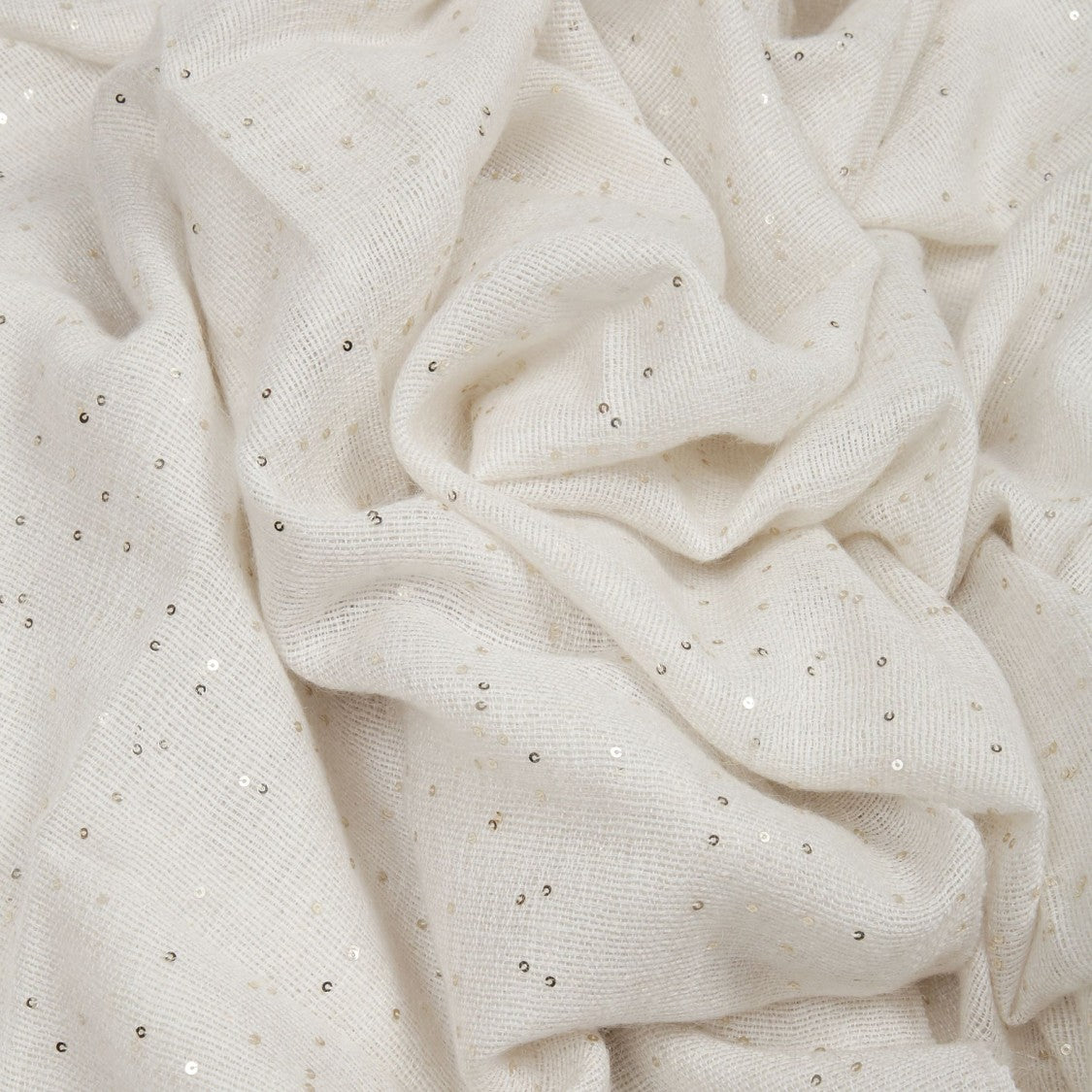 Brunello Cucinelli Delicate Stola With Subtle Shimmering Sequins