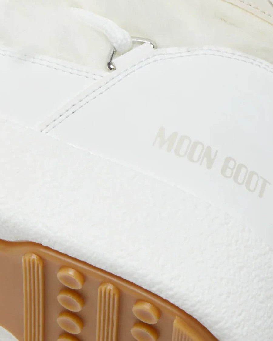 Moon Boot Ltrack White Plush Faux Fur Winter Boots