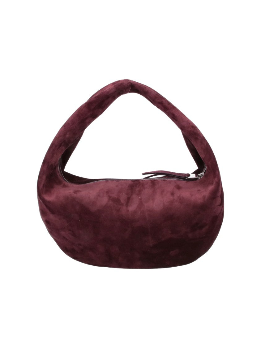 Khaite Burgundy Olivia Leather Hobo Bag