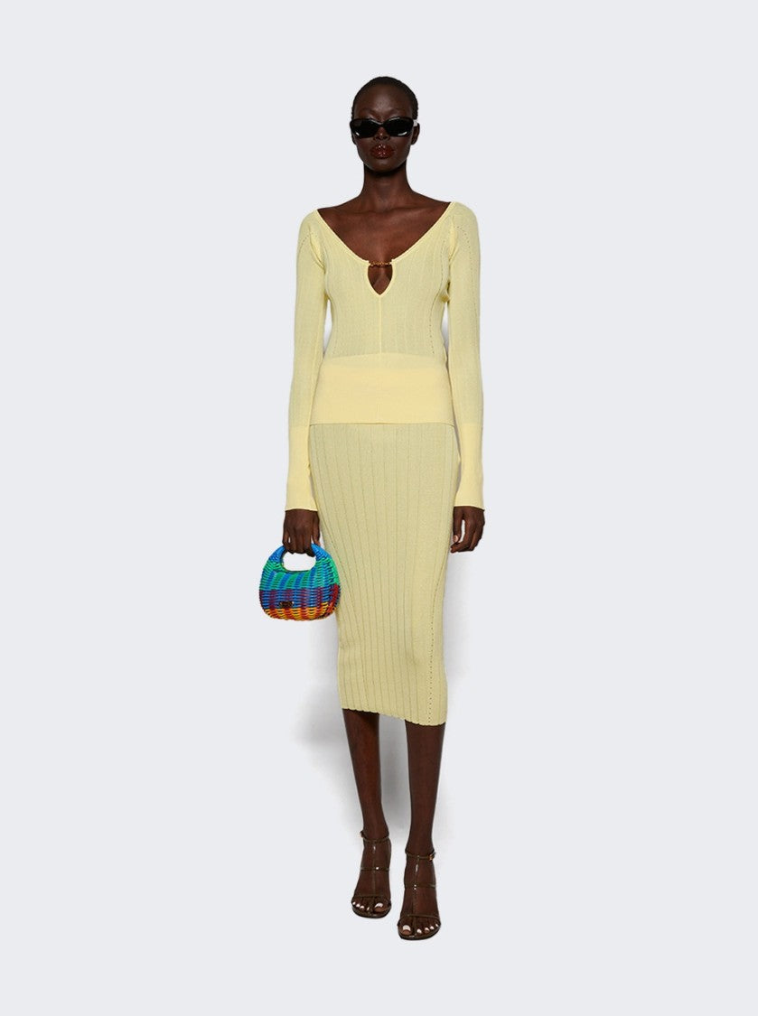 Jacquemus The Pralù Skirt Light Yellow