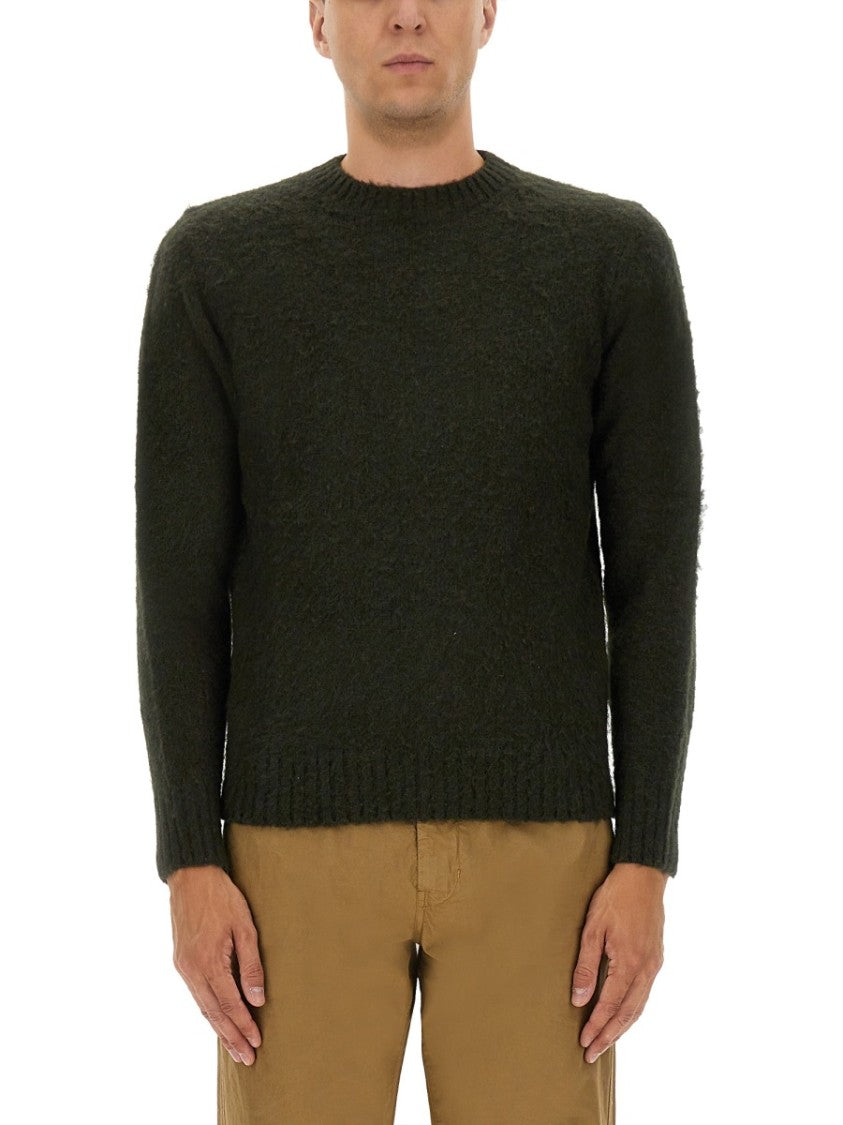 Aspesi Relaxed Fit Wool Jersey Sweater