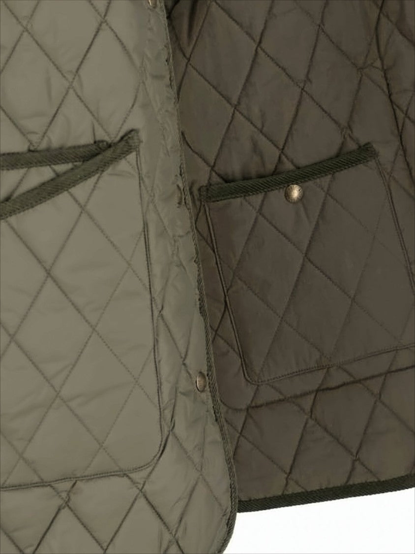 Polo Ralph Lauren Quilted Coat With Corduroy Collar And Relaxed Fit