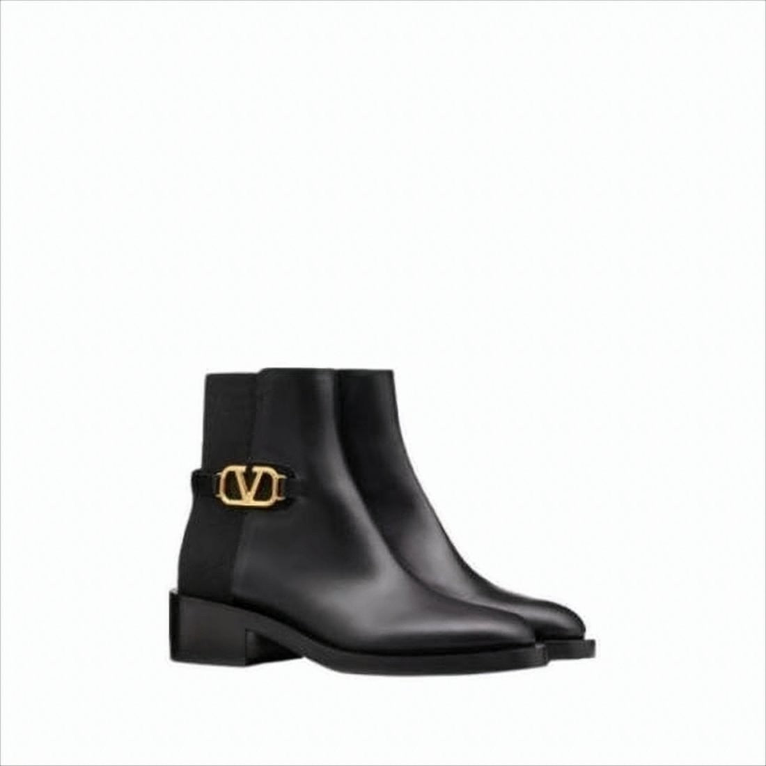 Valentino Garavani Smooth Leather Ankle Boots
