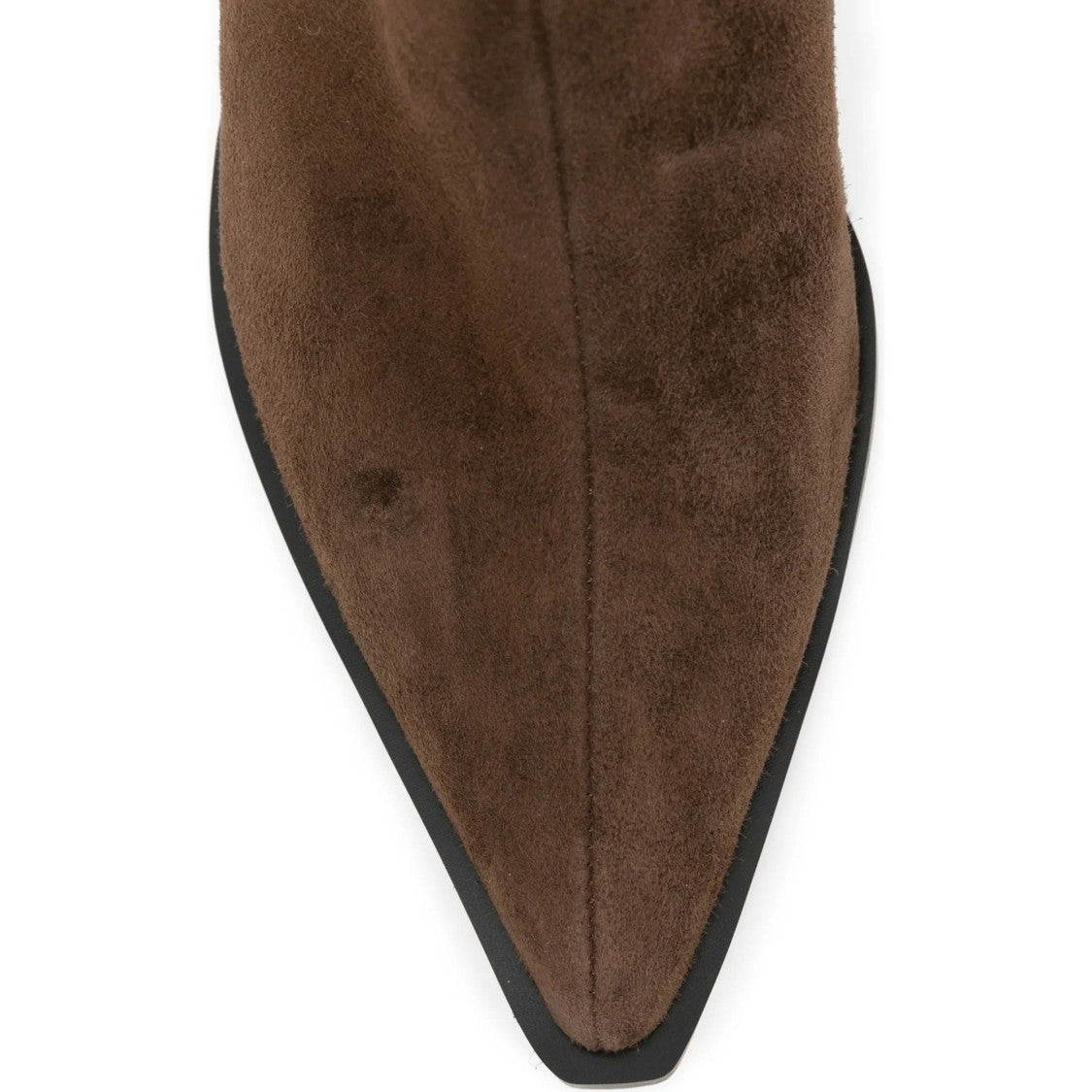 Sergio Moretti Brown Suede Mid-Heel Buckle Boots