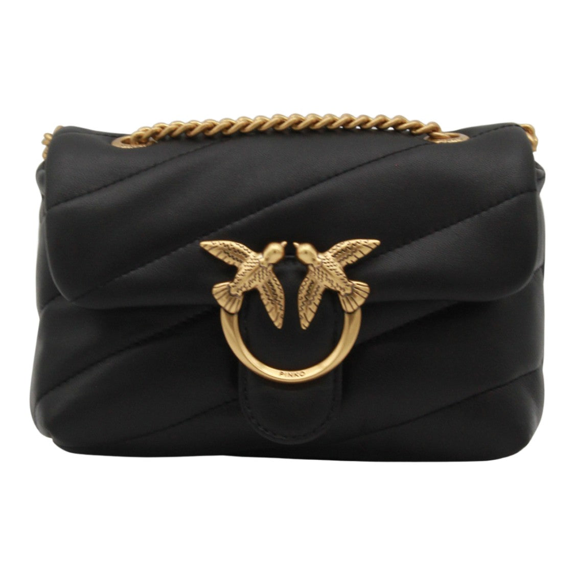 Pinko Quilted Black Bag