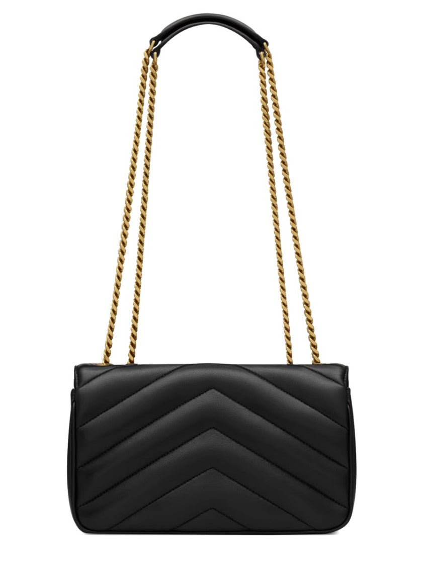 Saint Laurent Small Quilted Shoulder Bag With Signature Chain