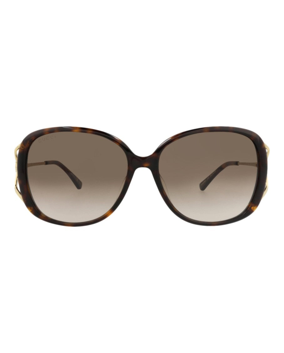Gucci Round-Frame Acetate Sunglasses
