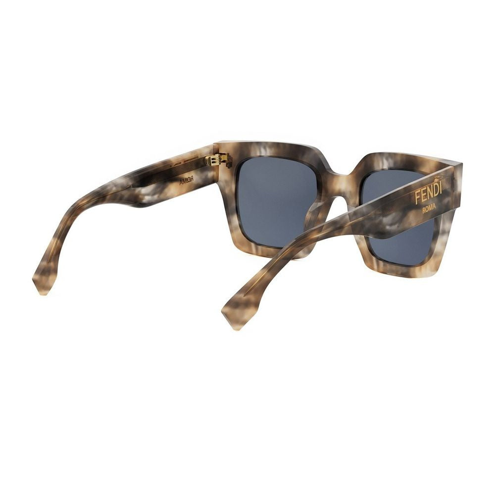 Fendi Rome Oversized Square Acetate Sunglasses